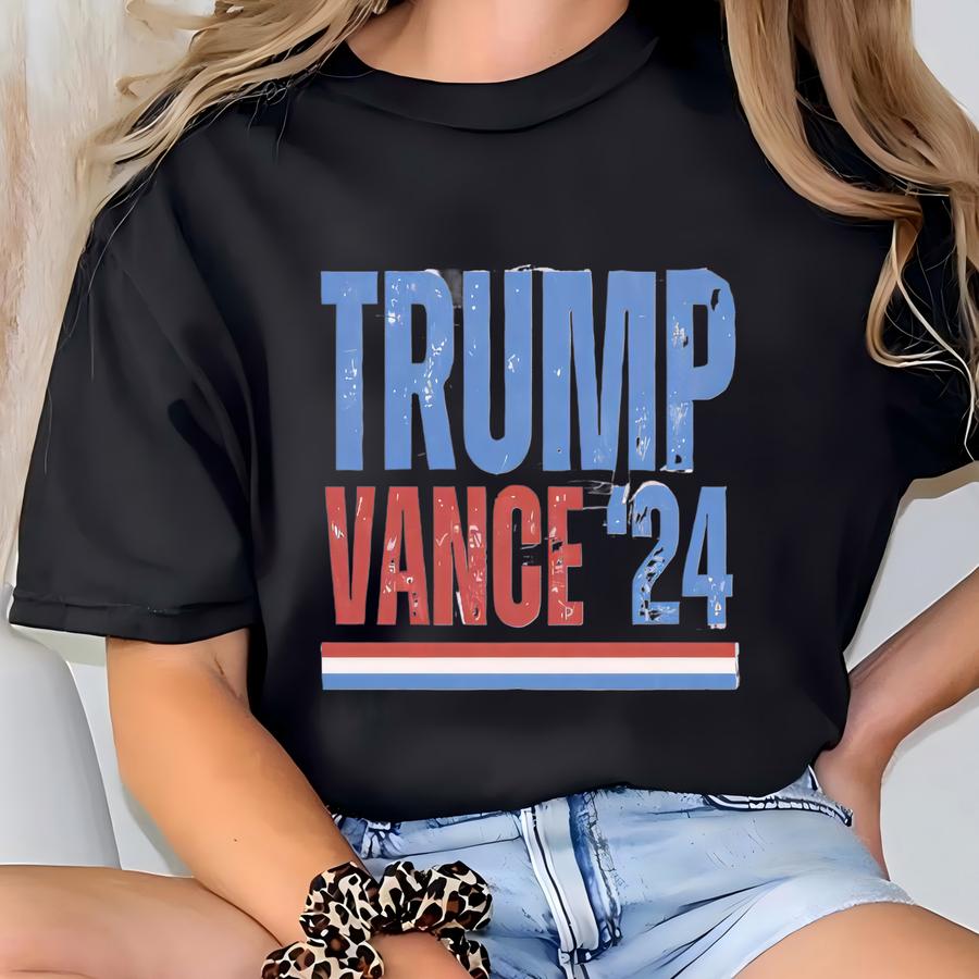 Vance '24 Crewneck Sweatshirt: Usa Made Cotton-blend T-shirt