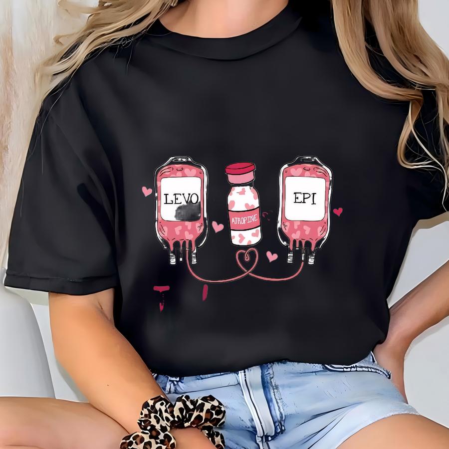 You Give Me Tachycardia, Nurse Valentines Gift, Pharmacy Tech Hoodie, Valentine's Day Pharmacist Critical Care Rn Valentine Sweatshirt. T-shirt