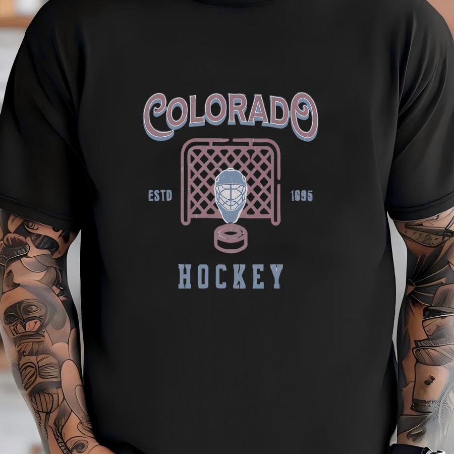 Vintage Colorado Hockey Crewneck, American Sports Sweatshirt, Sports Clothing, Hockey Fan Gift, Hockey Apparel, Vintage Sweater, Avalanche T-shirt