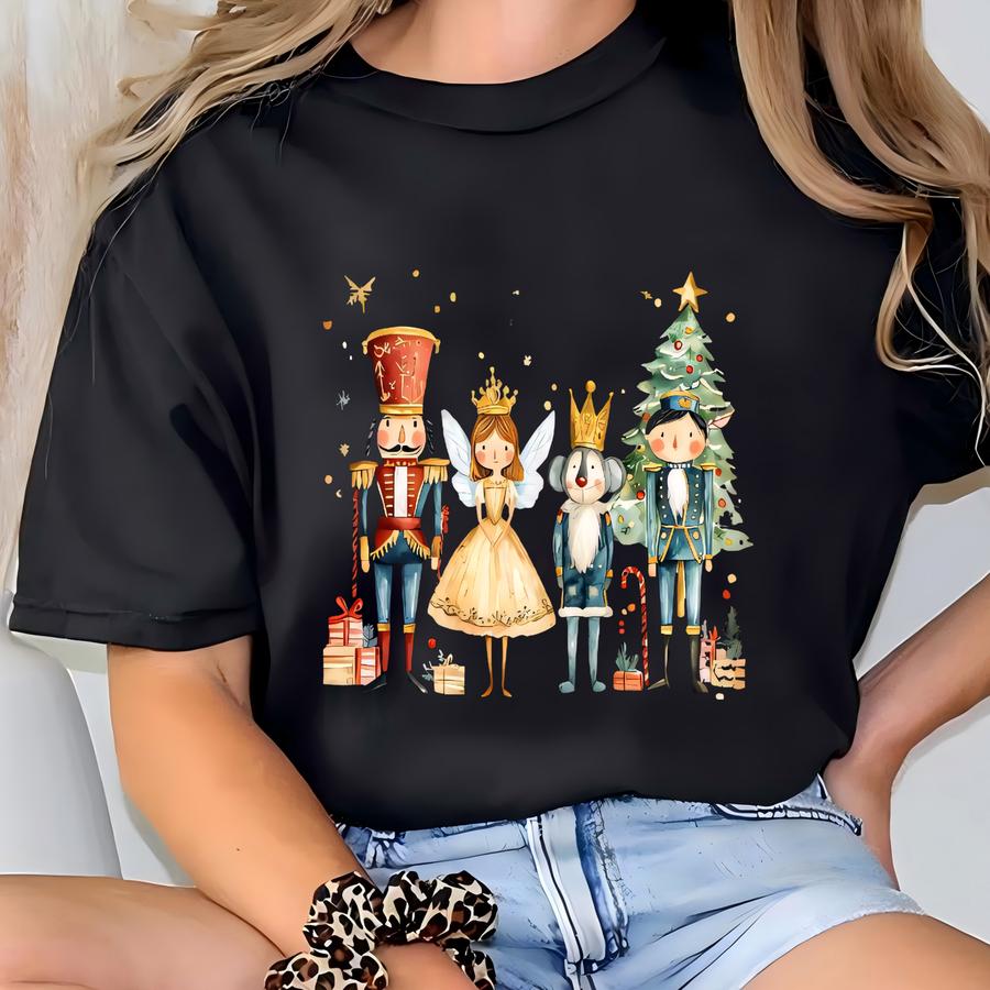 Nutcracker Shirt, Christmas Nutcracker Shirt, Christmas Hoodie, Nutcracker Ballet Shirt, Retro Christmas Shirt, Vintage Christmas Party Tee T-shirt