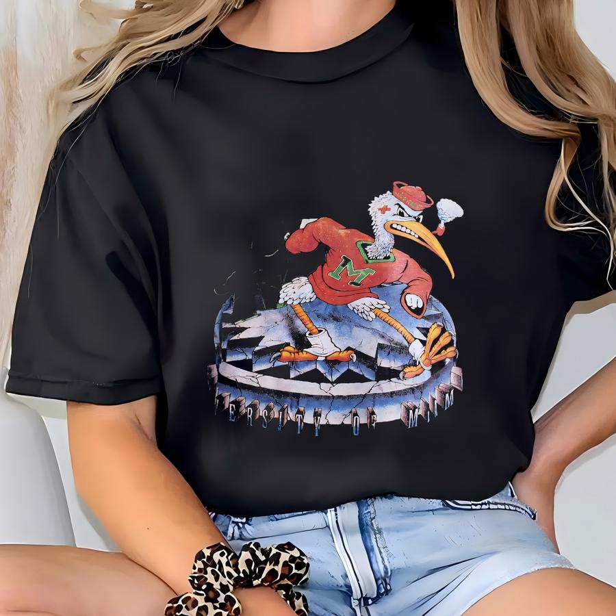 Vintage 00s Miami Hurricanes Hoodie Miami Hurricanes Sweatshirt University Of Miami Hurricanes Football Sweater Hoodie Jacket Gift Hat Men T-shirt