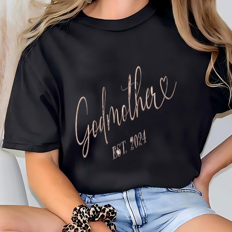 Custom Godmother Sweatshirt, Godmother Shirt, Godmother Gift, Personalized Mother Sweatshirt, Godmother Proposal T-shirt