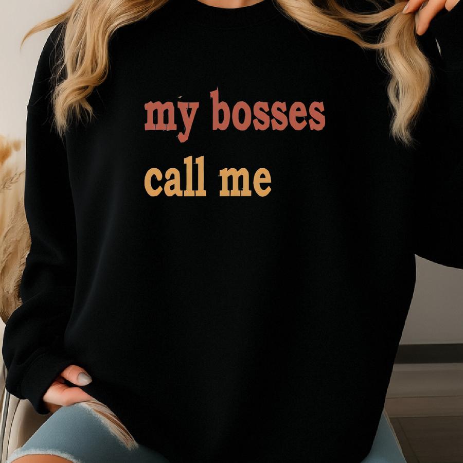 My Bosses Call Me Papa Sweatshirt, Funny Grandpa, Papa Hoodie, Funny Family Gift, Funny Dad Shirt, Fathers Day Gift, Dad Birthday, Daddy Tee Sweatshirt