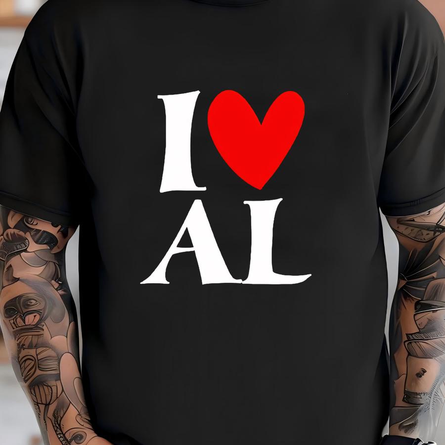 I Love Al Hoodie, I Heart Al Hoodie, Shirt, Pride Shirt, Southern State Shirt, Fan Hoodie For Men And Women T-shirt