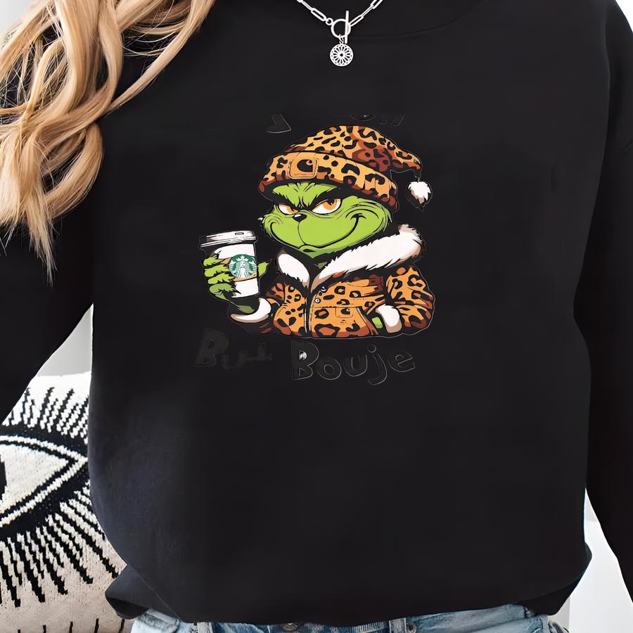 Y But Boujee Christmas Sweatshirt, Bougie Holiday Sweater, Funny Christmas Gifts For Her, Leopard Print Mas, Women Xmas Sweatshirt Y But Boujee Christmas Sweatshirt, Bougie Holiday Sweater, Funny Christmas Gifts For Her, Leopard Print Mas, Women Xmas Sweatshirt