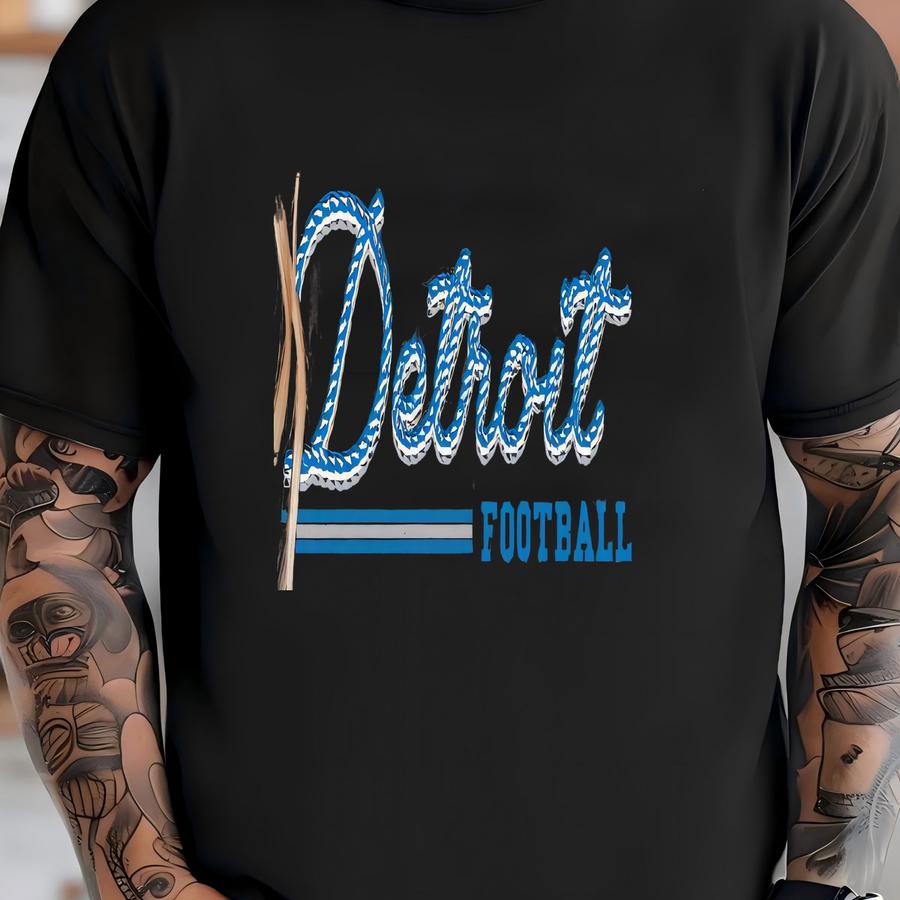 Detroit Football Shirt, Detroit Football, Vintage Style Detroit Football, Sunday Football, Gameday, Detroit Football Tee,  T-shirt