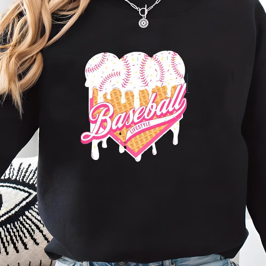 Baseball Lifestyle Drip Hooded Sweatshirt Sweatshirt