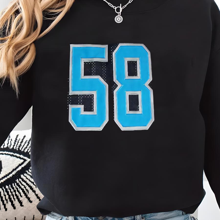 Penei Sewell #58 Sewn Stitched Custom Jersey Detroit Black New All Adult Sizes Sweatshirt