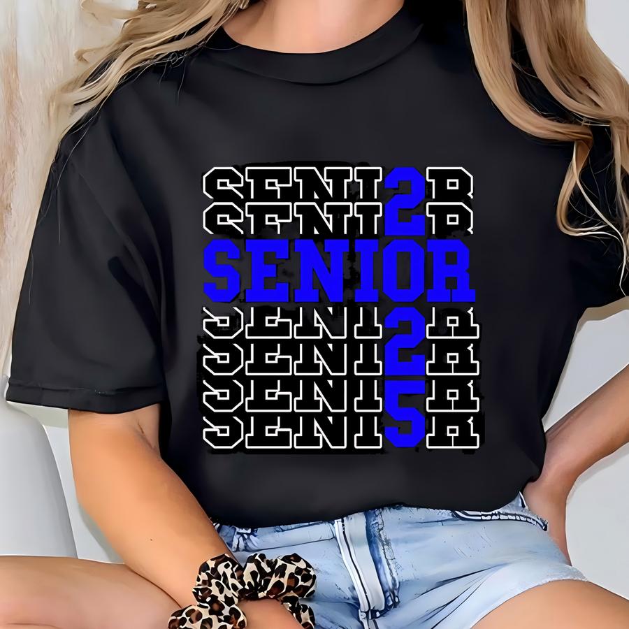 Senior 2025 Echo Custom School Colors. Png Svg Cut File. School Pride. Graduate 2025. Senior Year. Graduation Gift Personalized. Group Shirt T-shirt