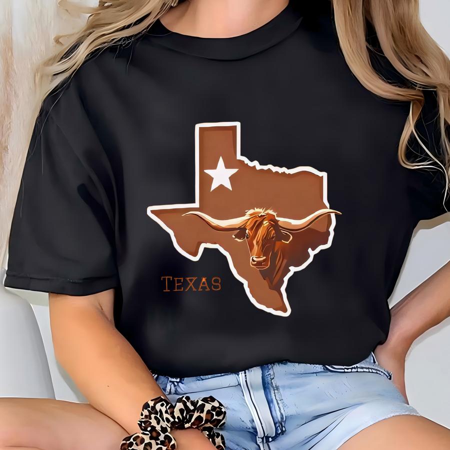 Burnt Orange Texas Longhorn Sweatshirt, Tailgate Fall Outfit, Game Day Spirit Wear, Casual Texas Pride, Austin Campus Wear, Texas Alumni T-shirt