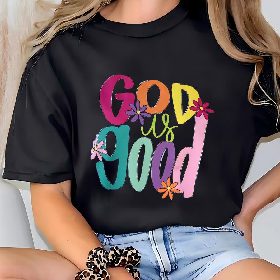 God Is Good Christian Hoodie, Christian Gildan Crewneck, Spring Apparel, Gildan Hoodie, Cc Hoodie T-shirt