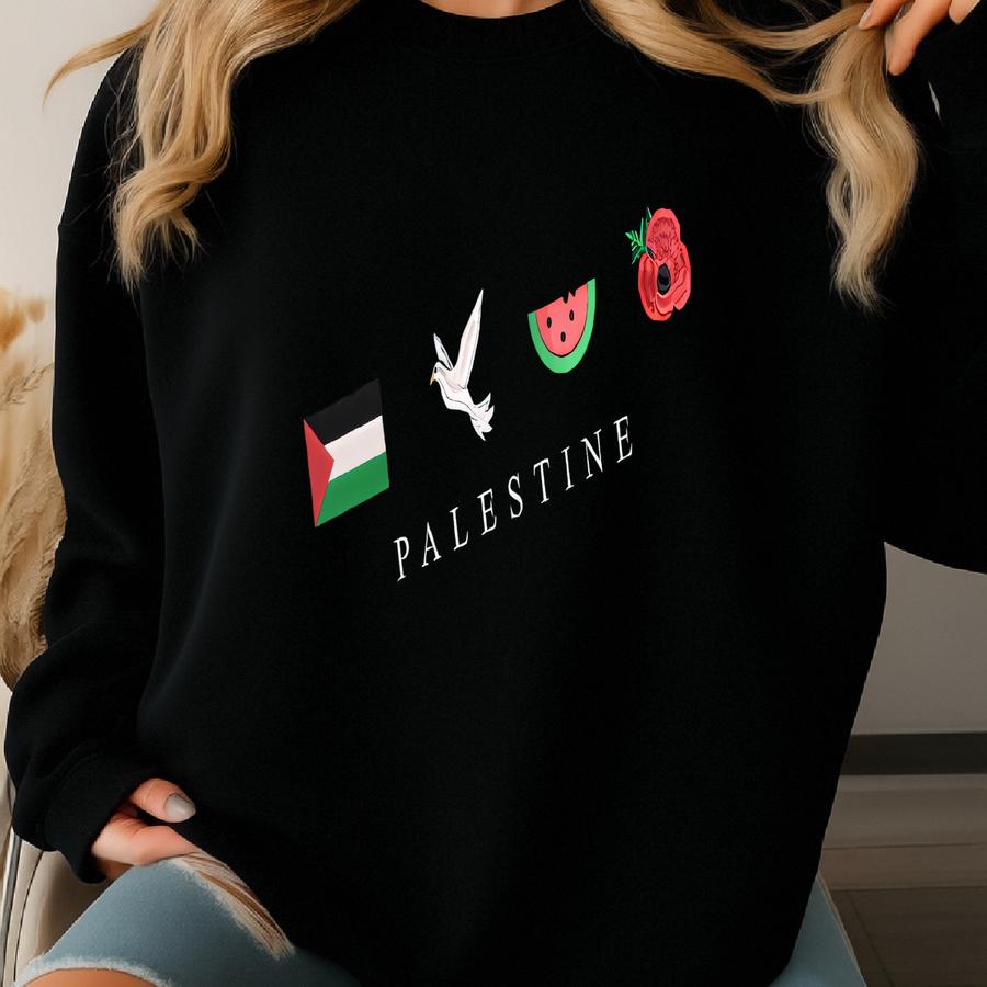 Watermelon Shirt, Hoodie, Sweatshirt, Flag Shirt, Free Protest Sweatshirt