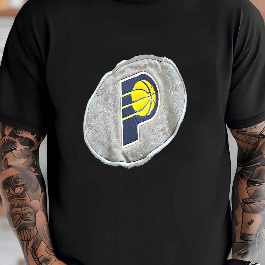 Vintage A Pacers Sweater Size Large Pretty Heather Blue Gray Quality Logo Nice T-shirt