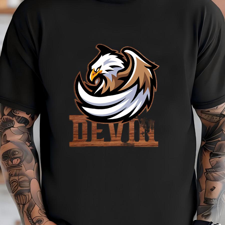 Eagle Themed Wall Art | Wooden Name Cutout, Eagle Name Sign, Personalized Name Sign, Eagle Gifts, Wooden Eagle Cutout, Laser Cut Name T-shirt