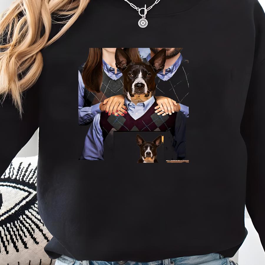 Custom 3 Person Step Brothers Family Portrait | Funny Portrait | Family Gift Ideas | Personalised Mom Gift | Gifts For Her Digital Download. Sweatshirt