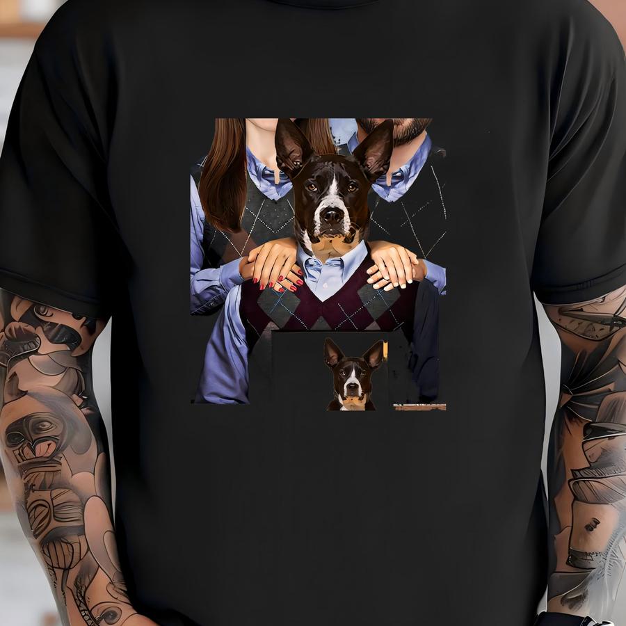 Custom 3 Person Step Brothers Family Portrait | Funny Portrait | Family Gift Ideas | Personalised Mom Gift | Gifts For Her Digital Download. T-shirt