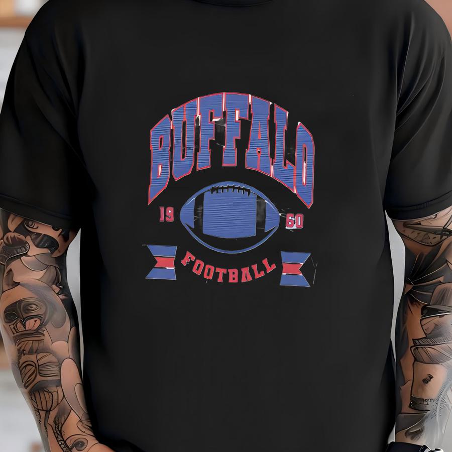 Vintage Buffalo Football Sweatshirt | Buffalo Fan Crewneck | Game Day Pullover | Buffalo Football Fan Shirt | New York Sweatshirt, Fan Gift T-shirt