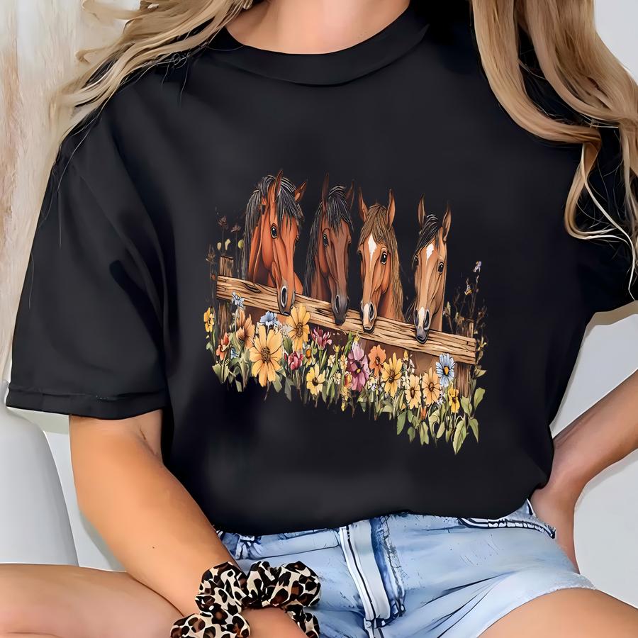 Western Shirt, Horse Shirt, Western Graphic Tee, Cowgirl Tshirt, Horse Girl T Shirt, Ranch Girl Tee, Cowboy Graphic Shirt, Rodeo Tee T-shirt