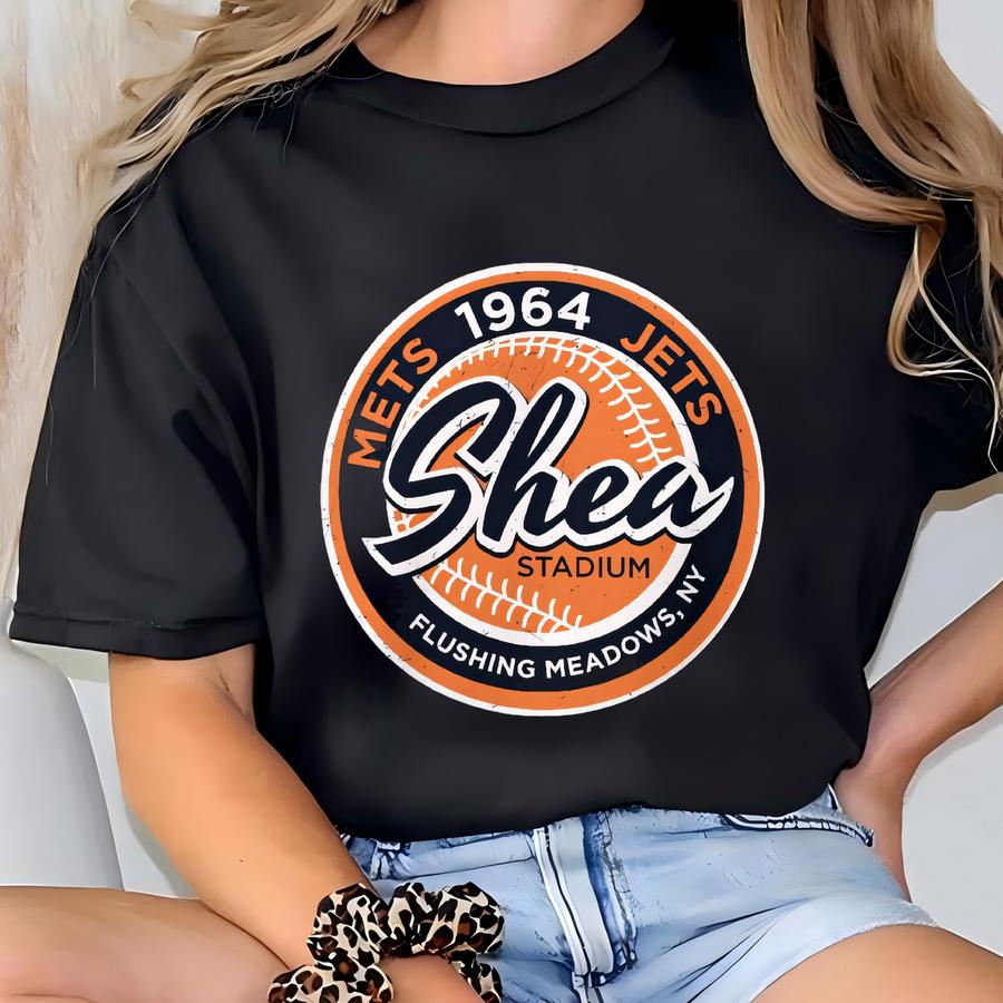 Shea Stadium New York Unisex Retro Crewneck Sweatshirt Bygone Brand T-shirt
