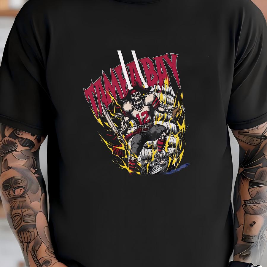 Tampa Bay Football Hoodie - Graphic Hoodie - Skeleton Shirt - - Gift Hoodie - Vintage - Skeleton Football - Buccaneers T-shirt