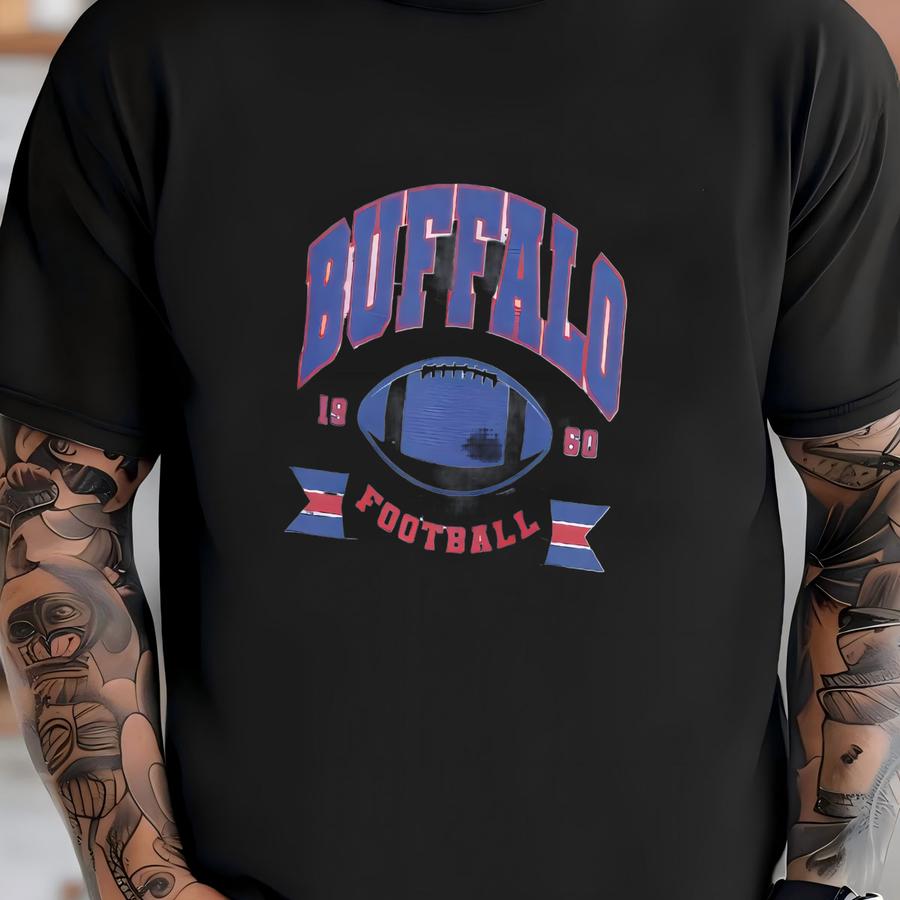 Vintage Buffalo Football Sweatshirt | Buffalo Fan Crewneck | Game Day Pullover | Buffalo Football Fan Shirt | New York Sweatshirt, Fan Gift T-shirt