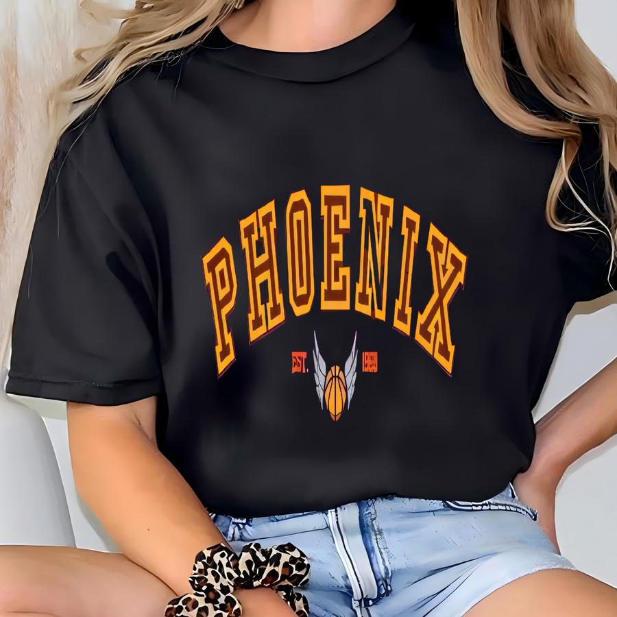 Retro Pnix Basketball Sweatshirt, Cute Suns Sweater For Her, Arizona Game Day Apparel, Az Gift Idea, Vintage Home State Shirt T-shirt
