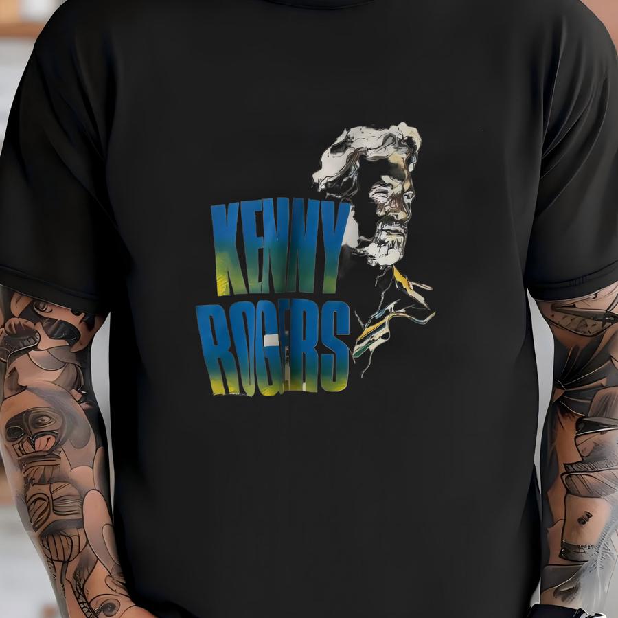 1988 Kenny Rogers Tour Hoodie Sz M (a5922) T-shirt