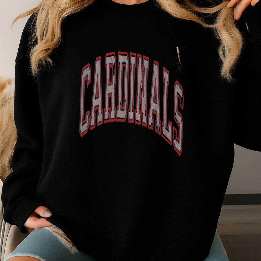Cardinals Shirt Womens Cardinals Cardinals Tshirt Cute Cardinals Game Day Vintage Cardinals Tee Sweatshirt
