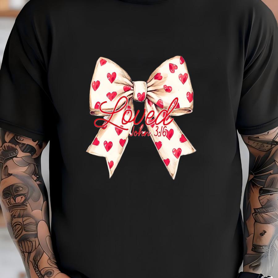 Coquette Bow Valentine's Sweatshirt: Christian Women's Fce T-shirt
