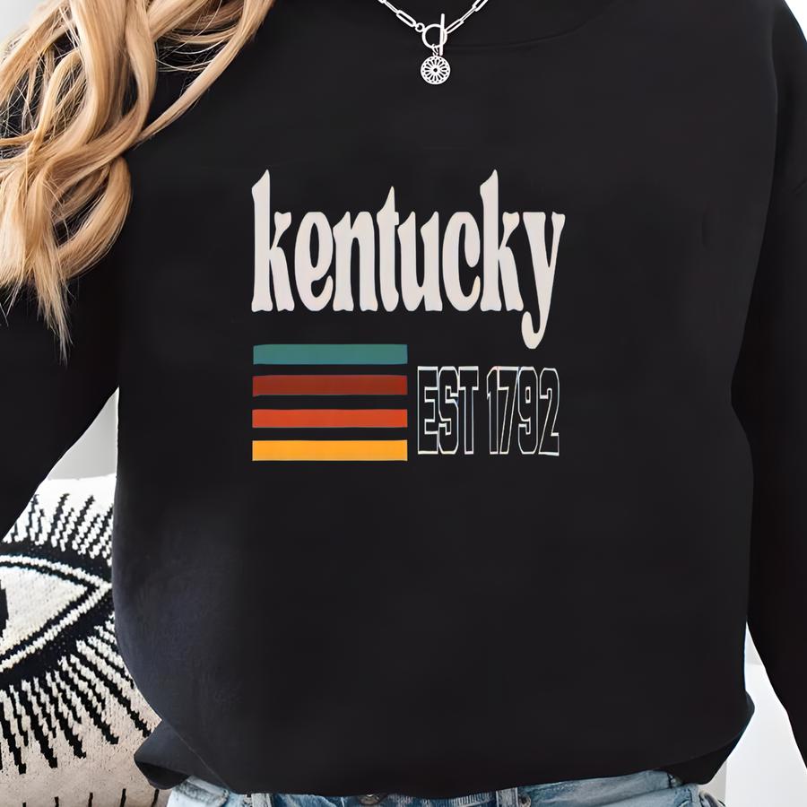 Kentucky Est 1792 Vintage Style T-shirt, Kentucky Established 1792 Shirt Sweatshirt