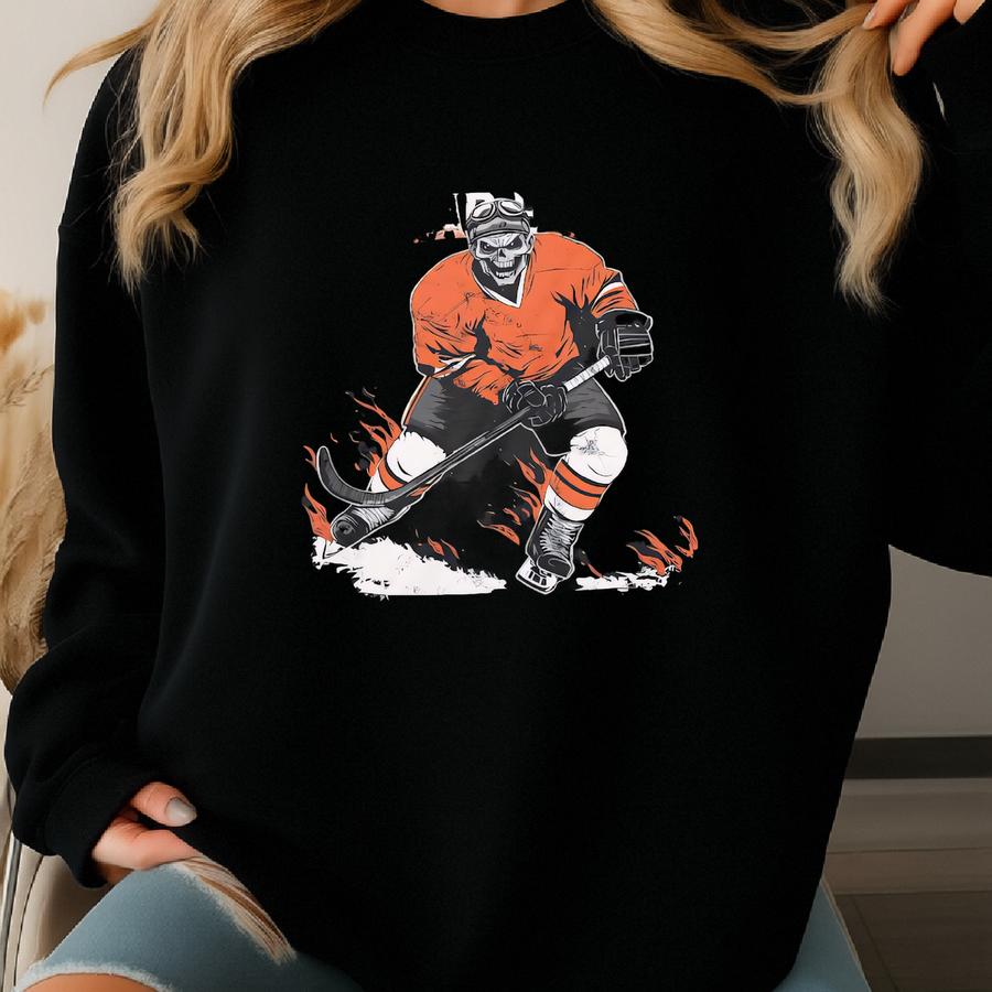 Philadelphia Hockey Shirt, Retro Team Sports Tee, Sports Clothing, Hockey Fan Gift, Hockey Lover Apparel, Vintage Hockey Merch, Flyer Shirt Sweatshirt