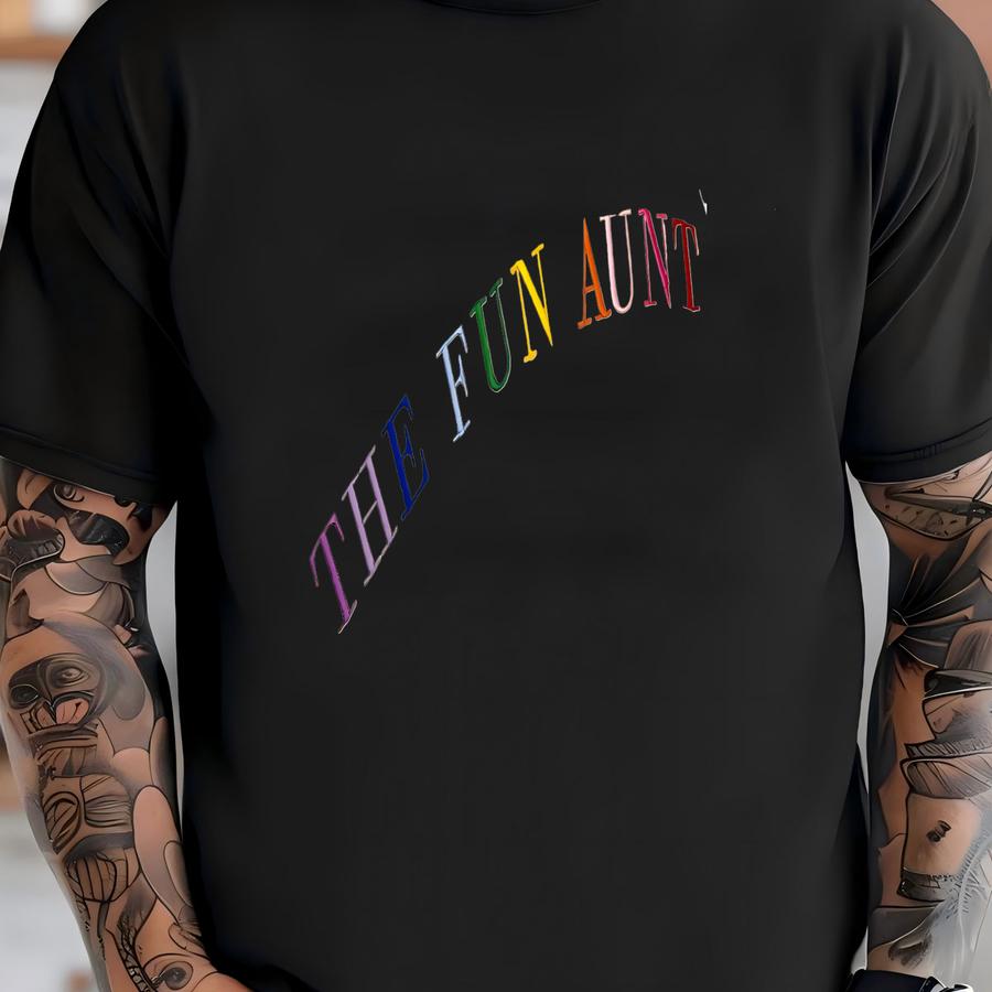 The Fun Aunt Sweatshirt: Rainbow Aunt Gift T-shirt