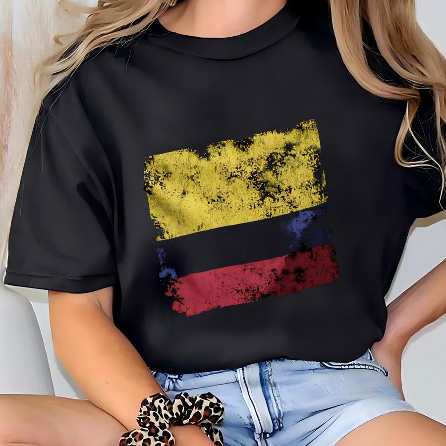Colombia Flag Hoodie T-shirt