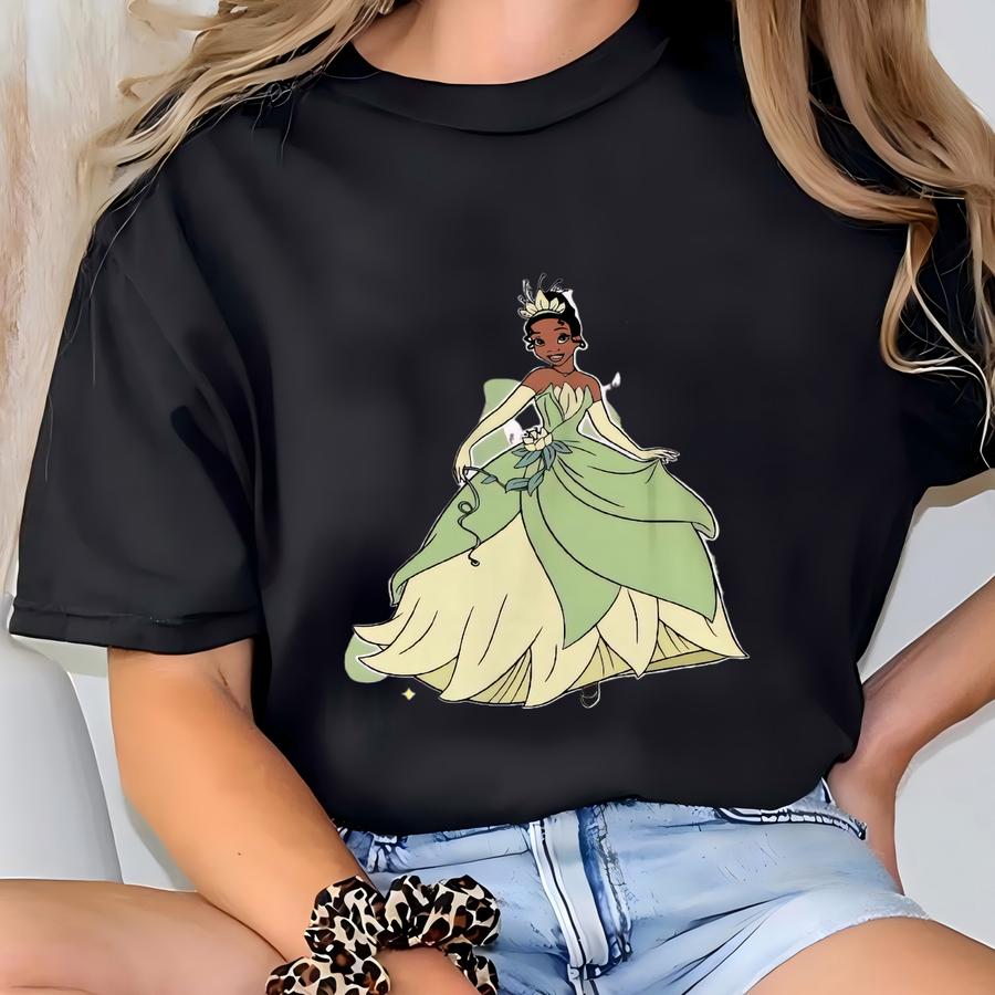 Tiana 2 Sided Shirt, Princess Tiana Shirt, Tiana The Frog Shirt, Princess Tiana The Frog 2009, Princess Girl Gifts T-shirt