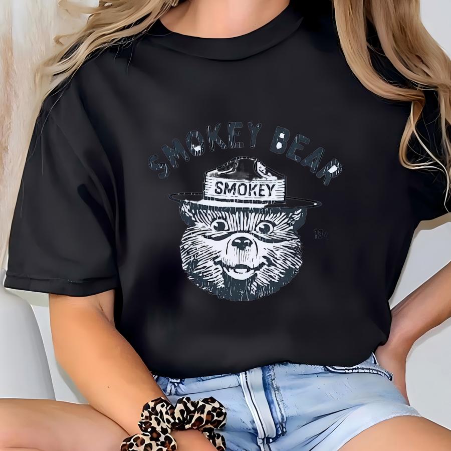 Smokey Bear Youth Hoodie: Vintage Camping Shirt T-shirt