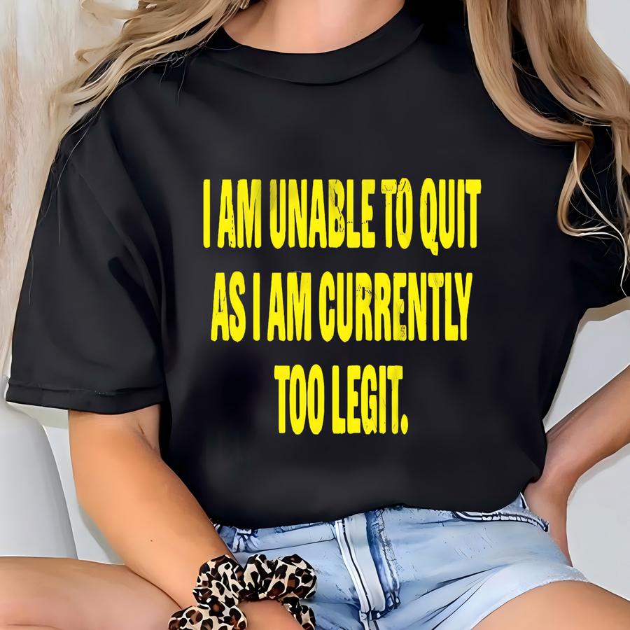 Funny 90s Music Shirt: Too Legit To Quit T-shirt