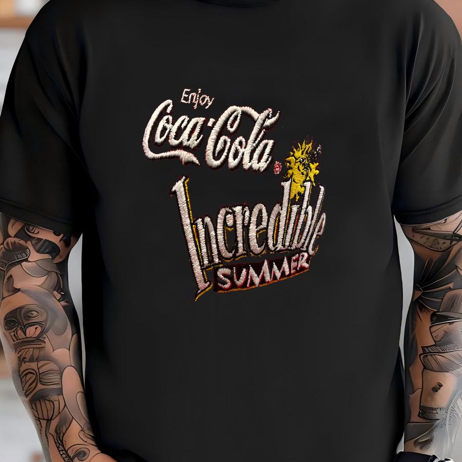 Vintage 90s Enjoy Incredible Summer Hat Cap Awesome Graphic T-shirt