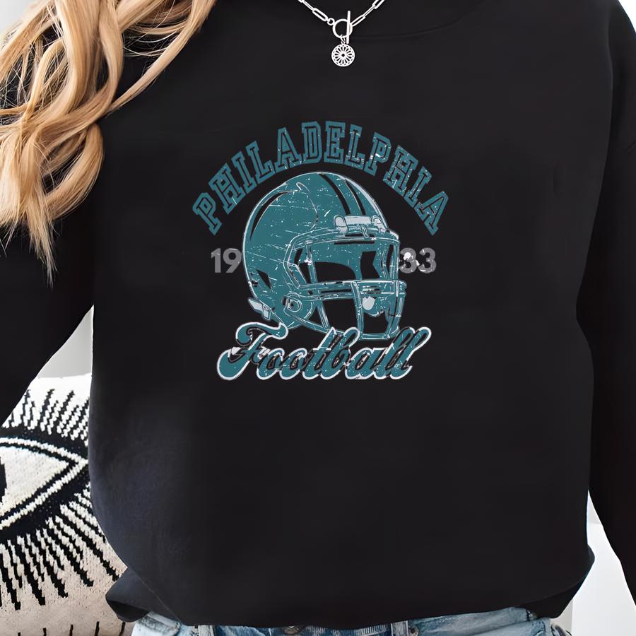 Philadelphia Football T-shirt: Vintage Style Tee Sweatshirt