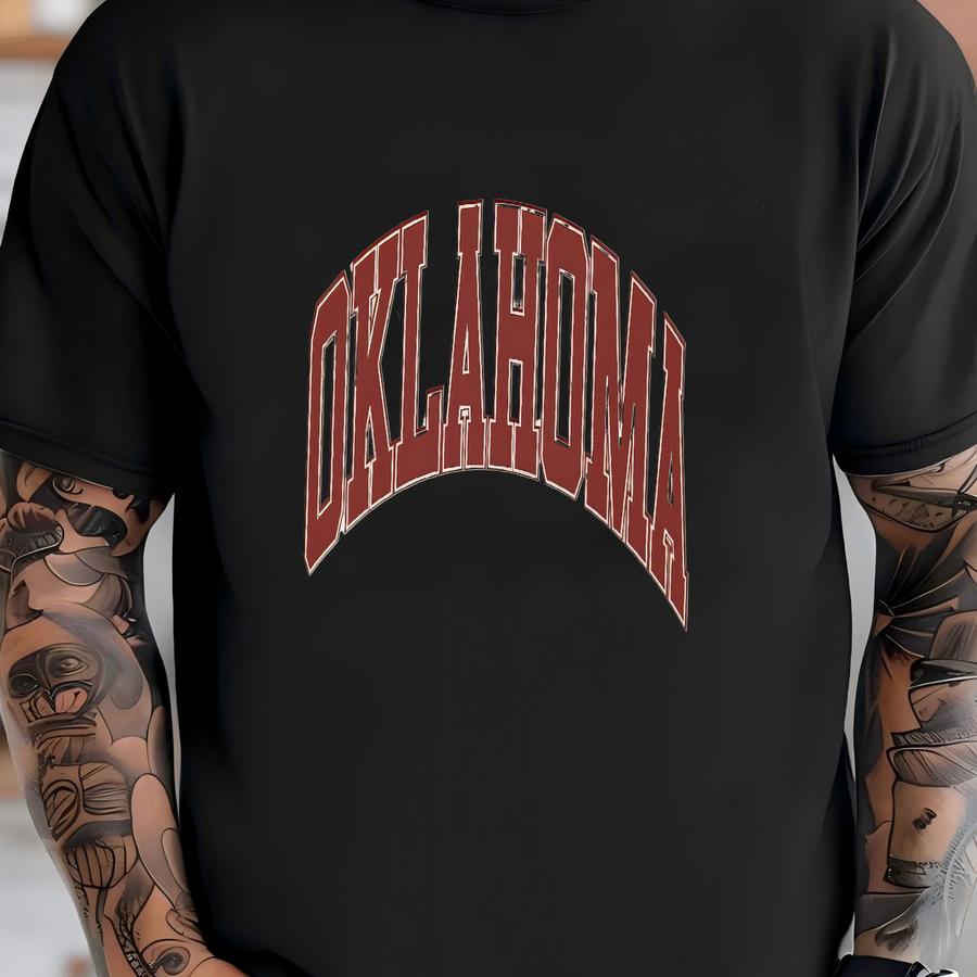 Oklahoma Shirt, Game Day Shirt, Oklahoma Football, Varsity Letter, Vintage Oklahoma Shirt, Oklahoma State Pride, Gift T-shirt