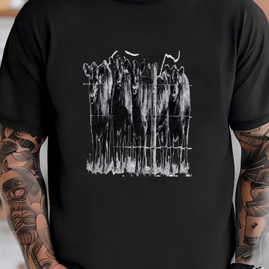 Farm Shirt Custom Ranch Shirt Template Custom Farm Logo Cows Horse Angus Cattle Livestock Goat Chickens Personalized Ranch Here T-shirt