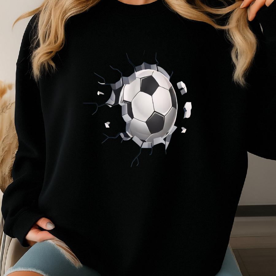 Soccer Lover Adult Hoodie Sports Fan Apparel Outdoor Goal Field Sweatshirt Team Sports United Kingdom England Football Black And White Ball. Sweatshirt