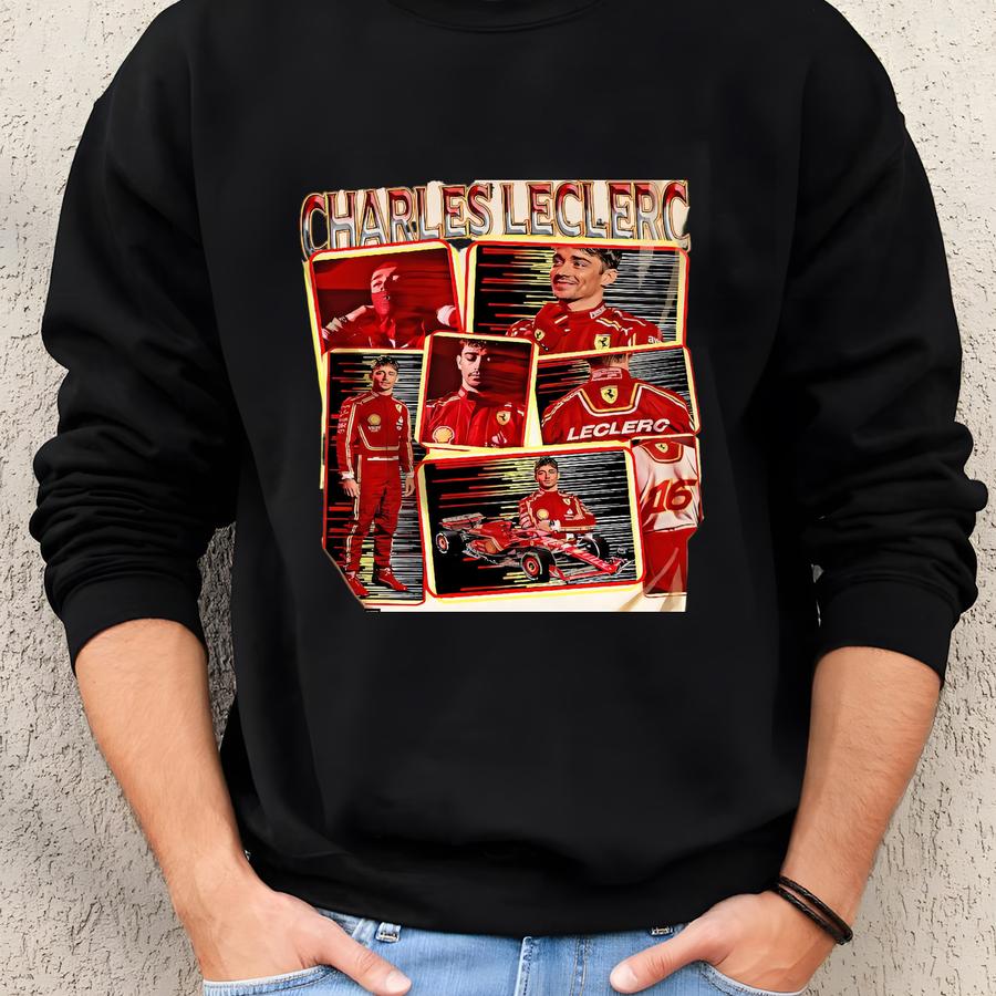 Limited Charles Leclerc T Shirt, Vintage Charles Leclerc Shirt, Unisex Shirt Bx3 Sweatshirt Limited Charles Leclerc T Shirt, Vintage Charles Leclerc Shirt, Unisex Shirt Bx3 Sweatshirt