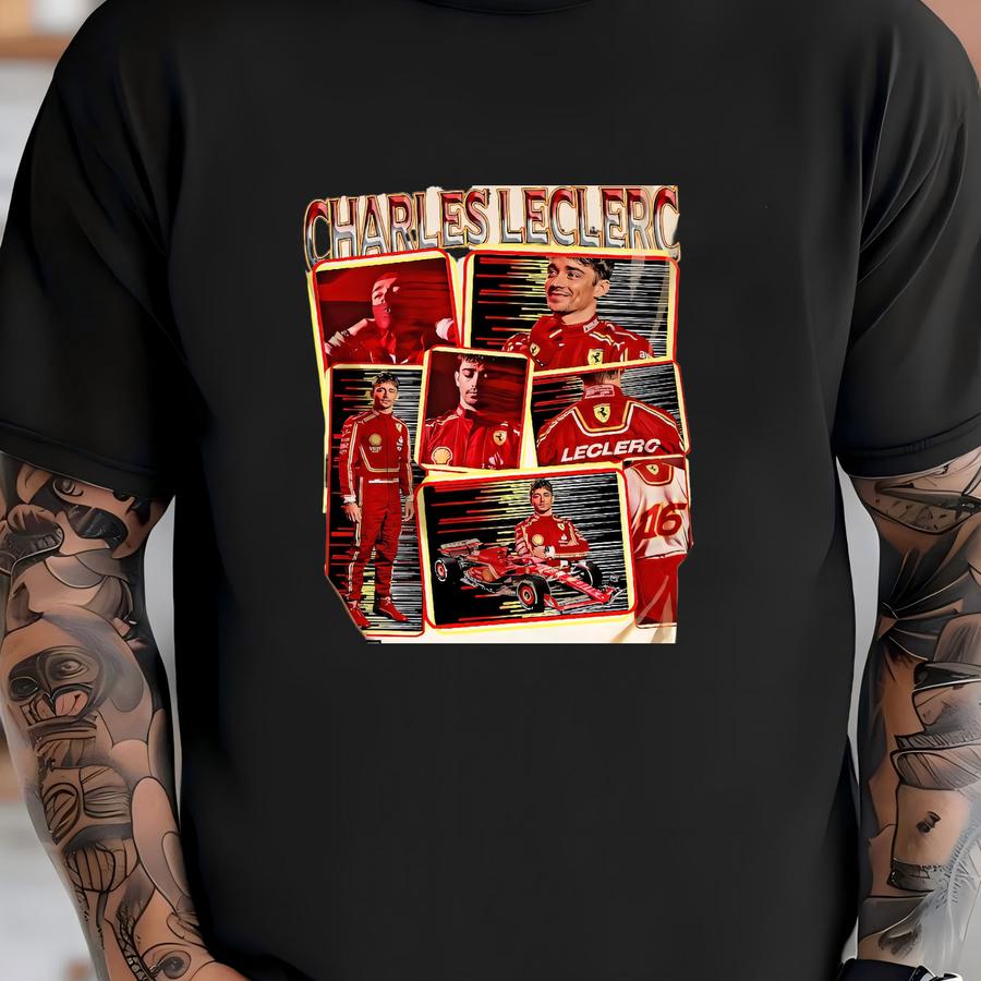 Limited Charles Leclerc T Shirt, Vintage Charles Leclerc Shirt, Unisex Shirt Bx3 T-shirt