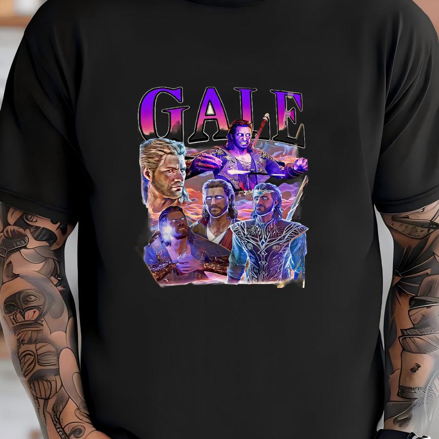 Limited Gale Baldurs Gate T Shirt, Vintage Gale Baldurs Gate Shirt, Unisex Shirt Bx5 T-shirt