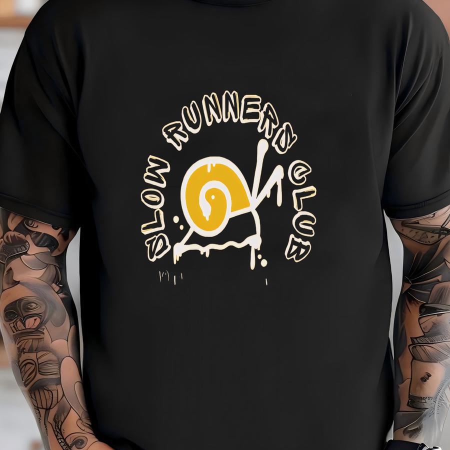 Slow Runners Club Shirt, , Runner Gift, Marathon Shirt, Running Clothes, Funny Running Shirt, Pump Cover, Marathon Gift T-shirt