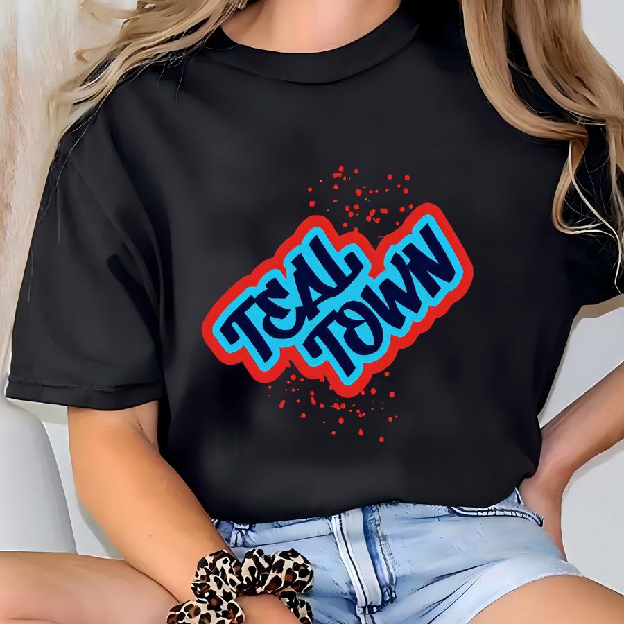 Teal Town Graffiti T-shirt