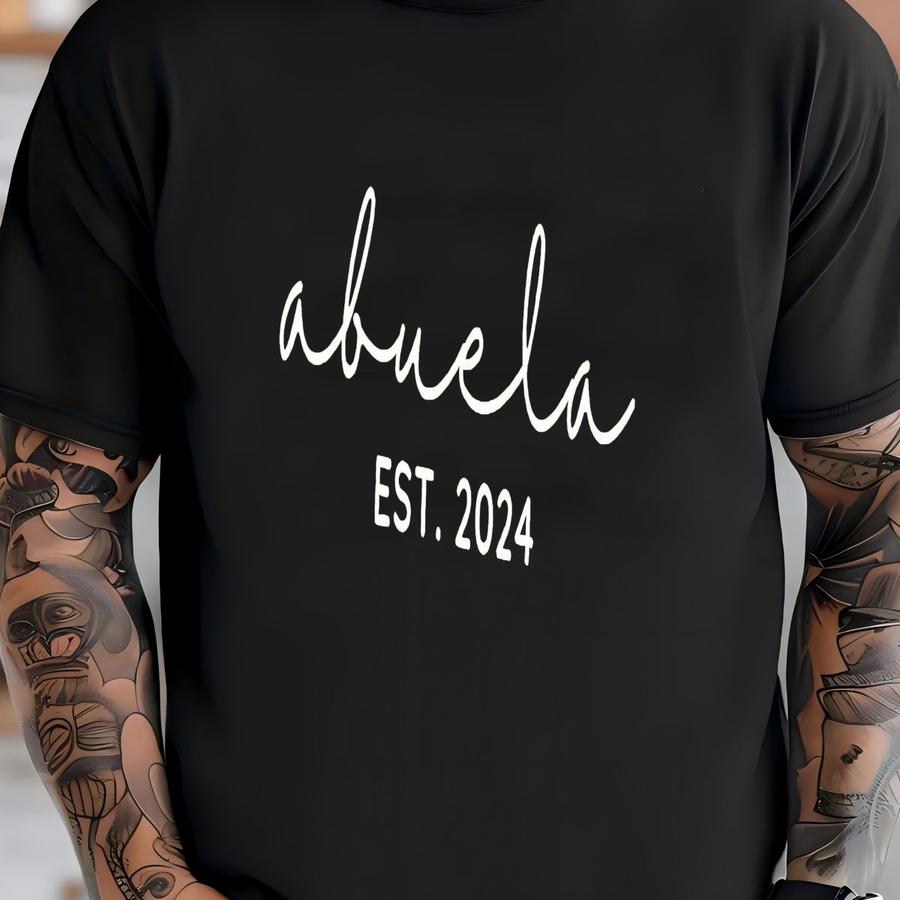 Custom ® Grandma Shirt, Mothers Day Gift, Gift For Grandmother, Grandma Est Date Tshirt, Abuela Shirt, Abuela Est Shirt T-shirt
