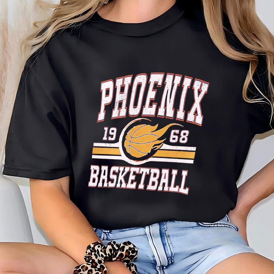 Retro Pnix Basketball Hoodie, Pnix Game Day Sweatshirt, Pnix Basketball Gifts For Him, Vintage 80s Style Hoodies, Purple And Orange T-shirt