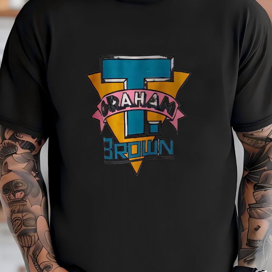 Vintage 1990’s Single Stitch White Graham Brown Graphic Graphic Tee - M/l T-shirt