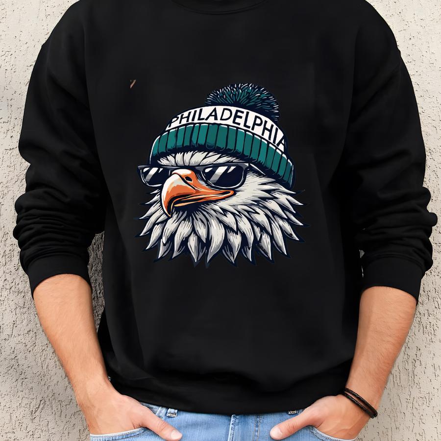 Philly Eagle Sweatshirt: Philadelphia Fce Crewneck  Sweatshirt